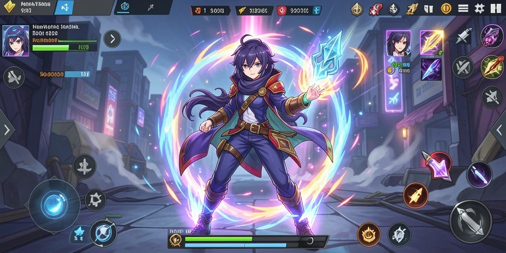 Ilustrasi grafis berkualitas tinggi dari gameplay KENZO188.